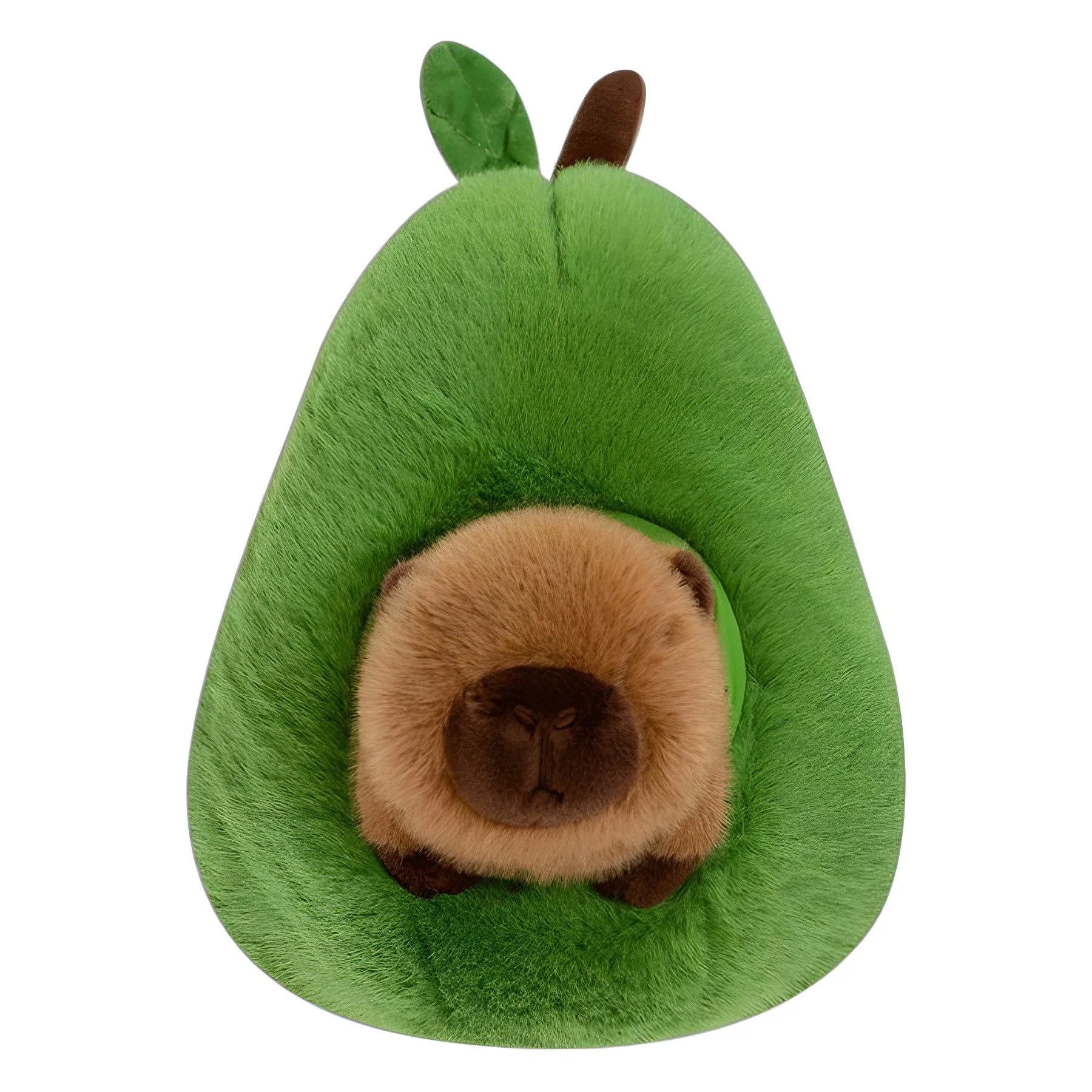 Peluche Capybara Jouet,25cm Peluche Capybara avec Chapeau Plush Joyeux Capybara Poupée en