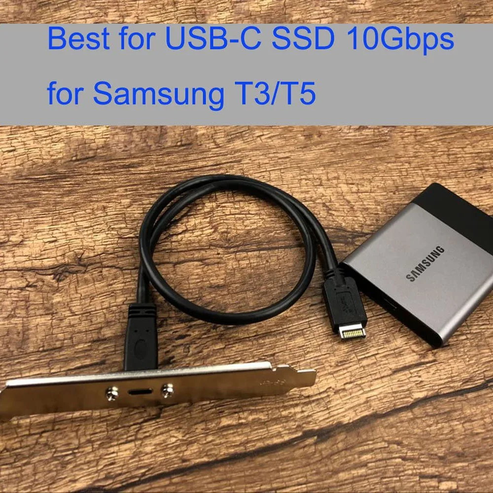 Cavo Prolunga USB 3.1 Da Header Frontale A USB-C Femmina 40 Cm Con Viti Per Montaggio - 2