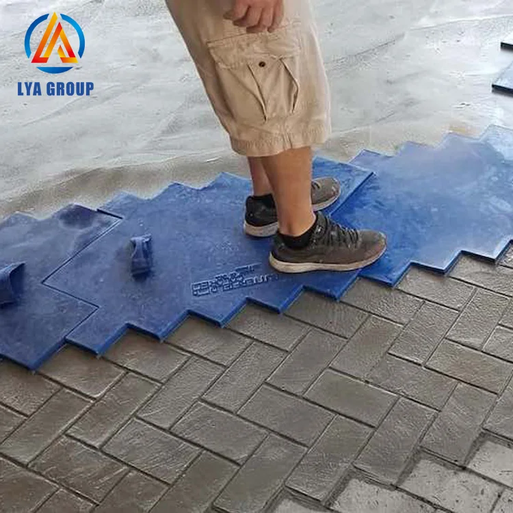 Landscape Curbing Stepping Variety Designs PP Material Rubber Imprint Concrete Stone Stamp Mold