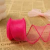4cm rose red plain edge mermaid tulle 10 yards (bagged)