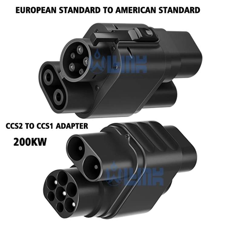 Factory Direct 200kw DC Charging Adapter CCS2 to CCS1 EV Connector Fast Charging Ccs2 to Ccs1 Adapter