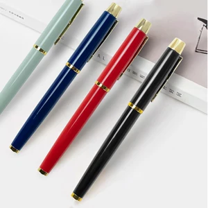 High Quality Novelty Colorful Metal Roller Pen with Custom Logo Business Gift  Office Supplies Promotion 1.0mm Metal Roller Pen