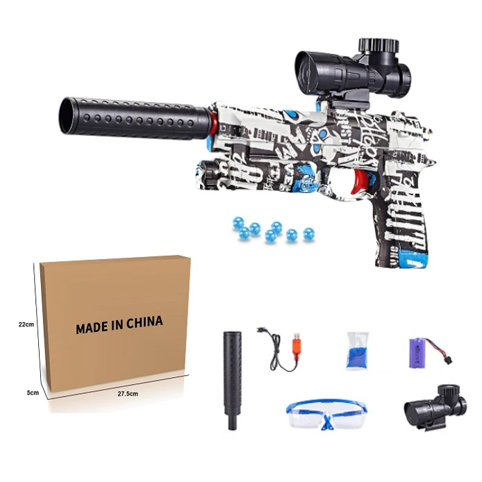 M4 Fully Automatic Rifle Gel Redesigned Telescoping Sniper Plastic Gel ...