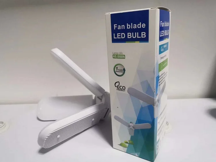 Энергосберегающая люстра E27 B22 потолочная лампа из фольги складной регулируемый угол с 3 лезвиями вентилятора 45