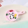 Pot en fer panda rose avec aimant