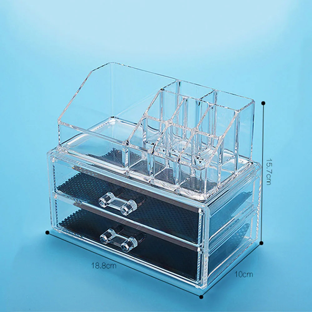 Cross Border Crystal Clear Visibility Multi-Compartment Storage Boxs Accessories Makeup Organizers