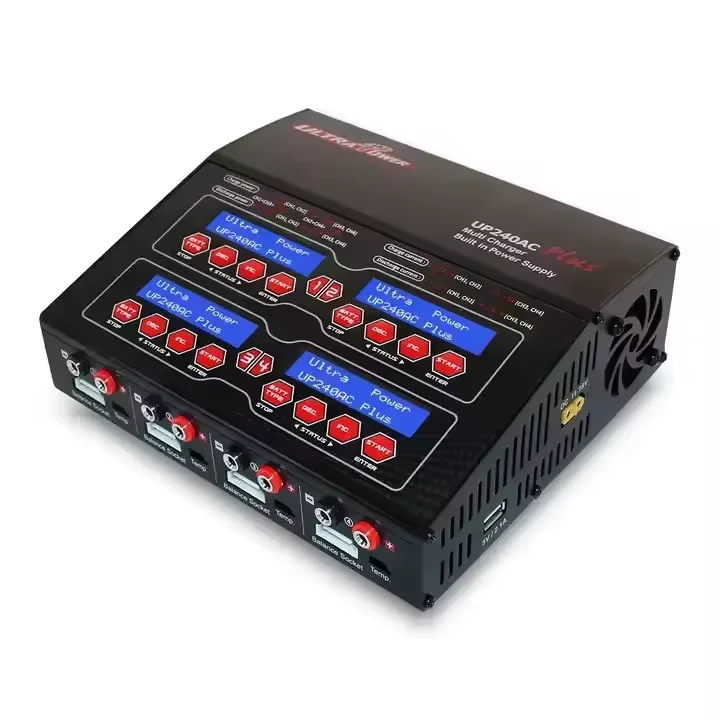 Ultra Power  LiPo/LiIon/LiFe/LiHV/NiMH/NiCd Battery UP240AC PLUS 240W Four Output Charger Multi RC Balance Charger  accessories