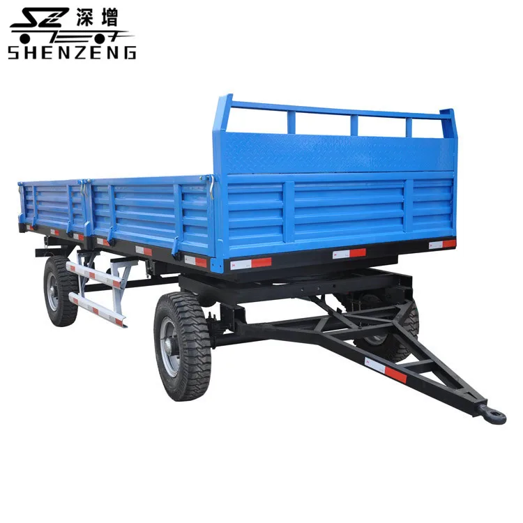 4 wheel 2 axle utility hydraulic tipping tractor trailer| Alibaba.com