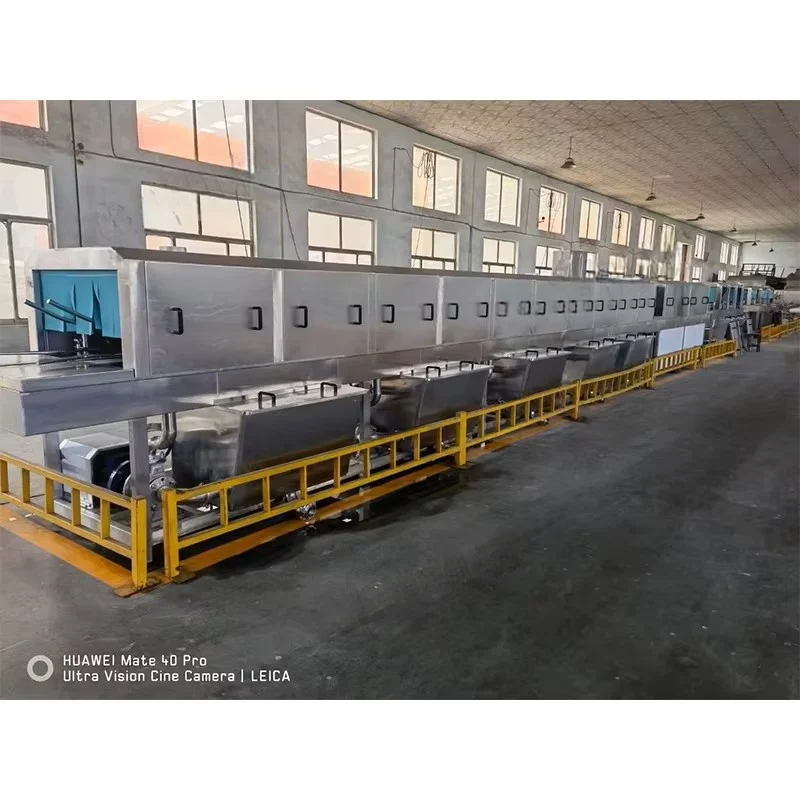 Stainless steel industrial pallet cleaning machine for industrial plants and slaughterhouses