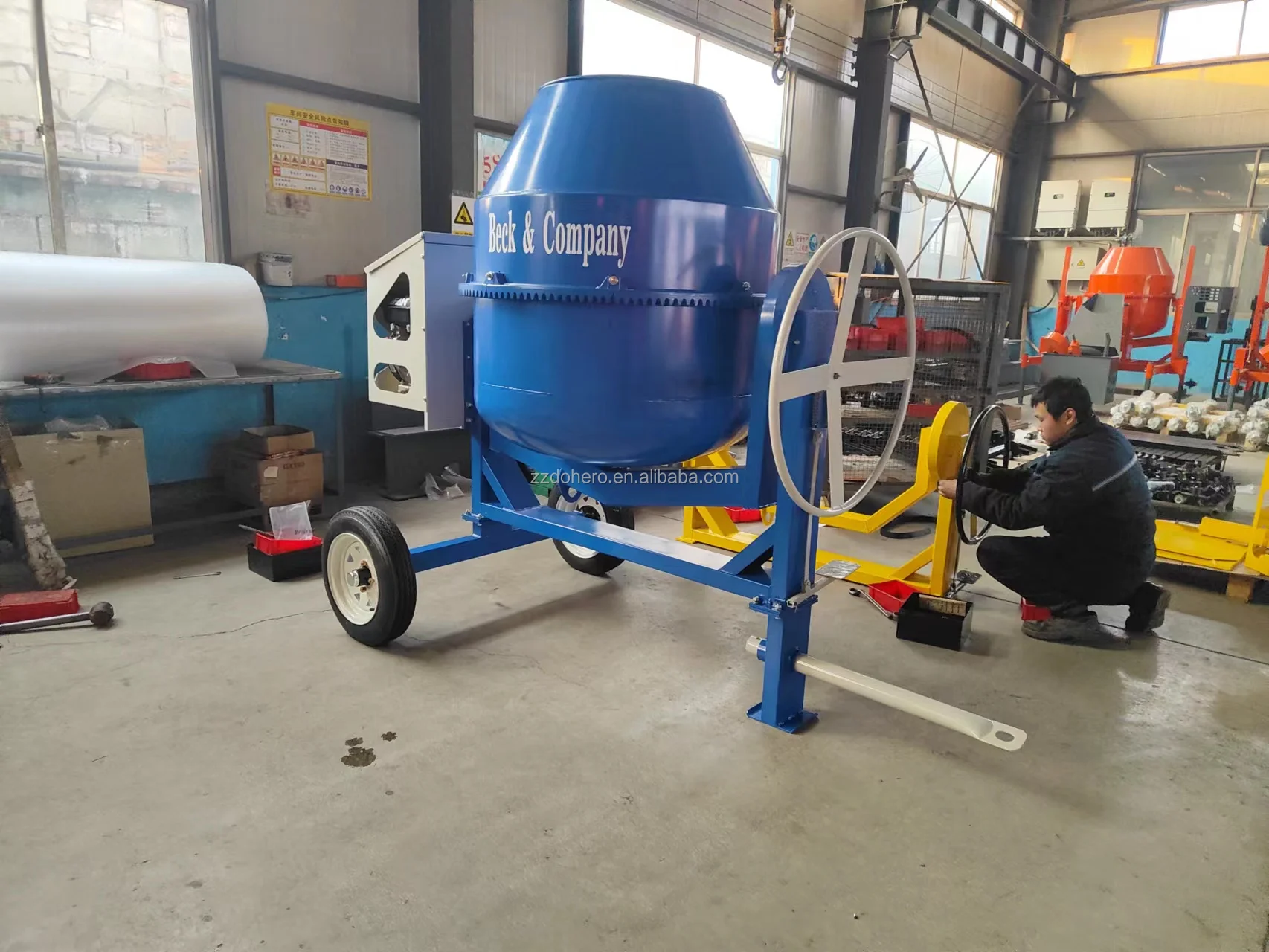 TOP Quality 800L Big diesel Engine Portable Cement Concrete Mixer for ...