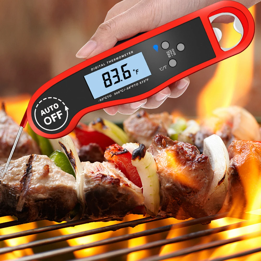 Digital Instant Read Meat Thermometer - Waterproof Kitchen Food Cooking  Thermometer with Backlight LCD - Best Super Fast Electric Meat Thermometer  Probe for BBQ - China Meat Thermometer Probe, Food Thermometer