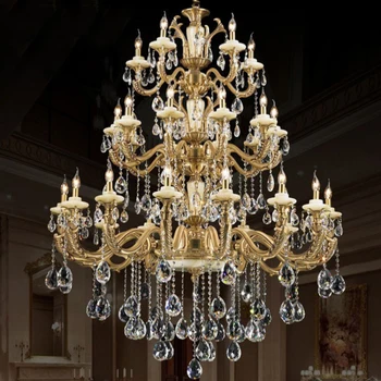 高級クリスタルシャンデリア燭台ファンタジー照明器具ペンダント