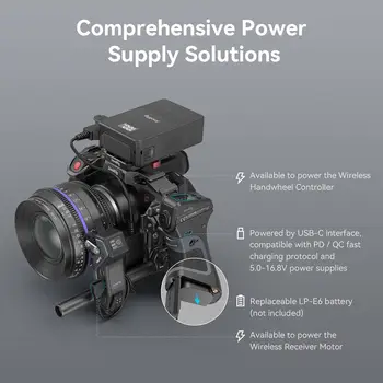 Small Rig MagicFIZ Wireless Follow Focus Handgrip Kit Lens Focus Control with Receiver Motor - 3782 detail image