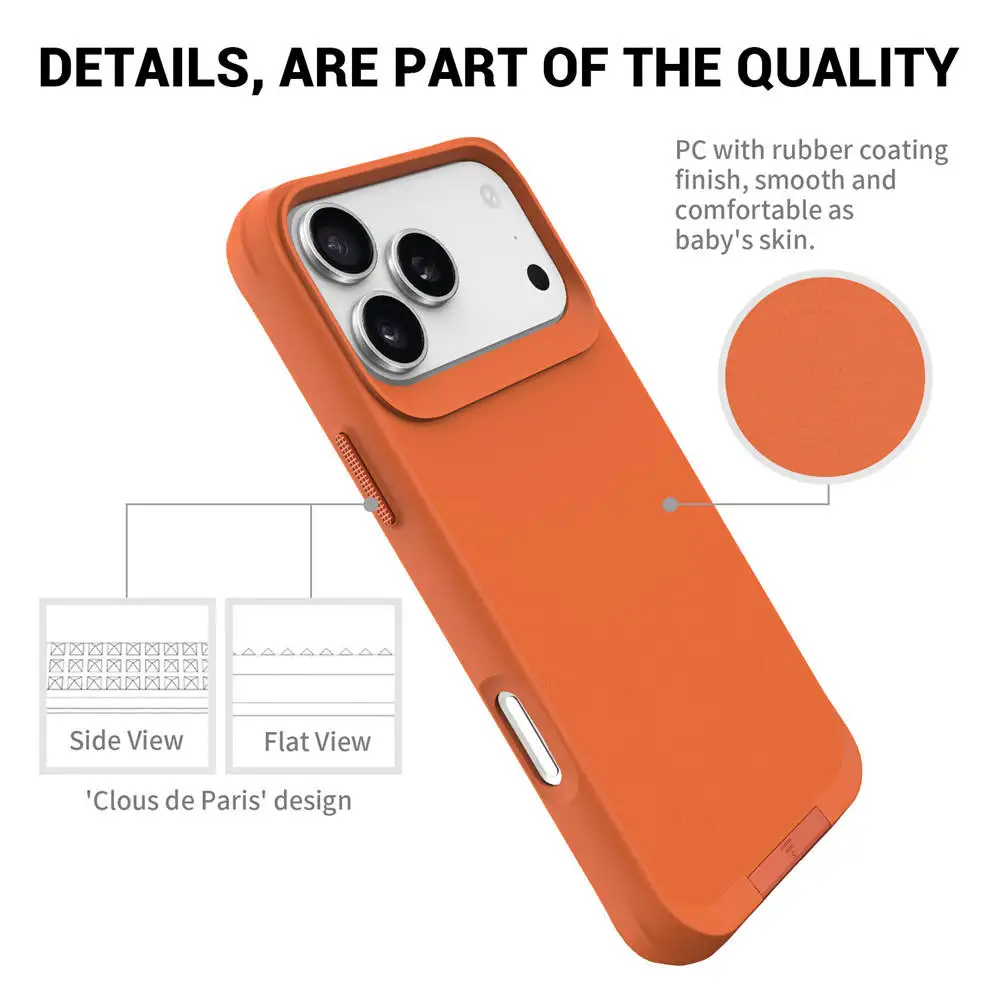 product wholesale anti fall tpu pc protective case cover for iphone 17 16 14 pro max metal invisible bracket colored mobile phone case-2