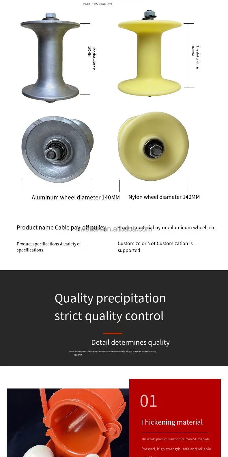 Stringing Line Roller Pulley Bridge Cable Block