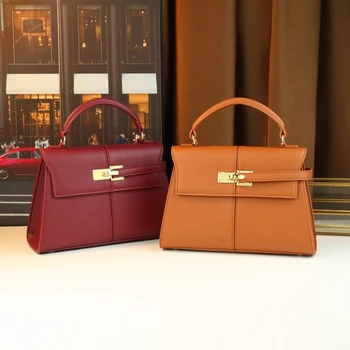 New Trapezoidal Bag Size Handbag Commuting Lady's Single Shoulder Crossbody Bag