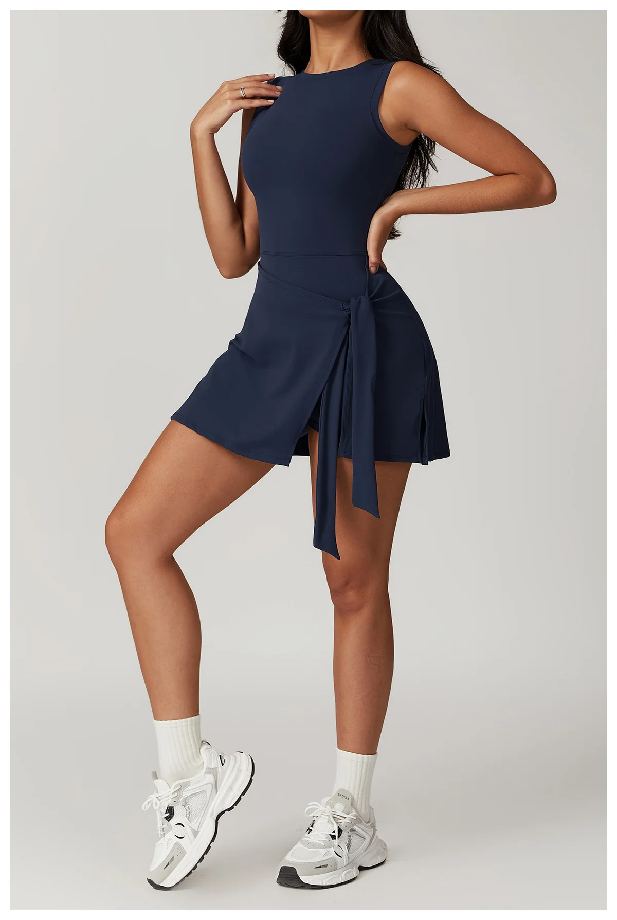 Custom Logo Women One Piece Tennis Dress Plus Size Sport Dress
