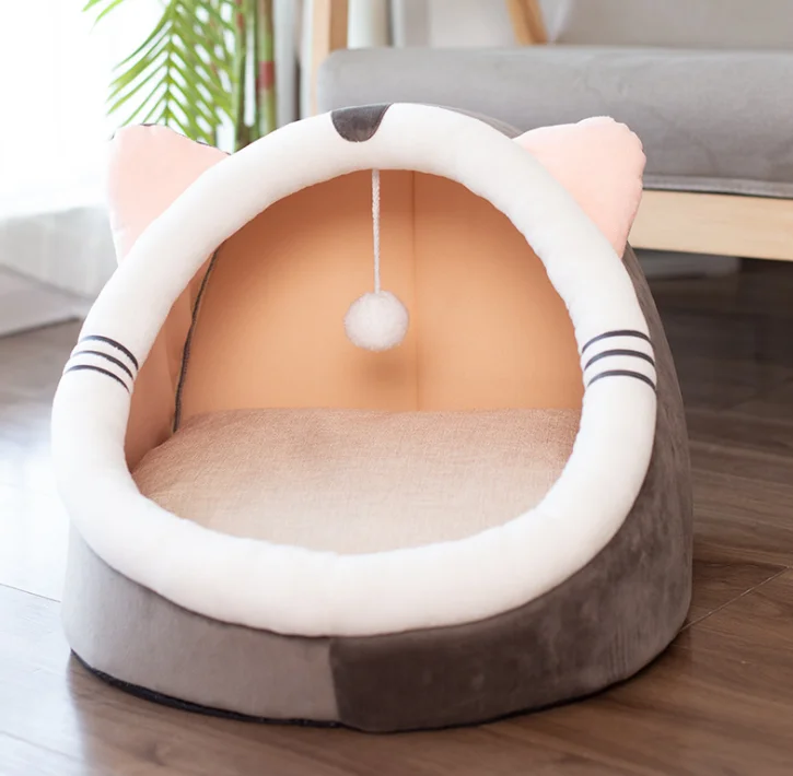 Hot Selling Custom  New Home Warm Pet House Cave Dog Bed Sofa Cheap Dog Bed