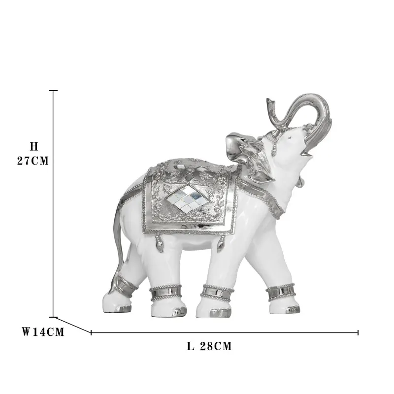 Индийский стиль фэн-шуй украшение тайский слон полимерная статуя скульптура животного