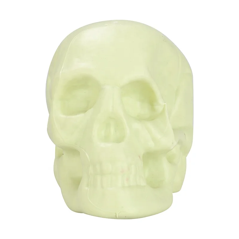 High Quality Horrible Halloween Plastic Skeleton Head For Party Haunted House