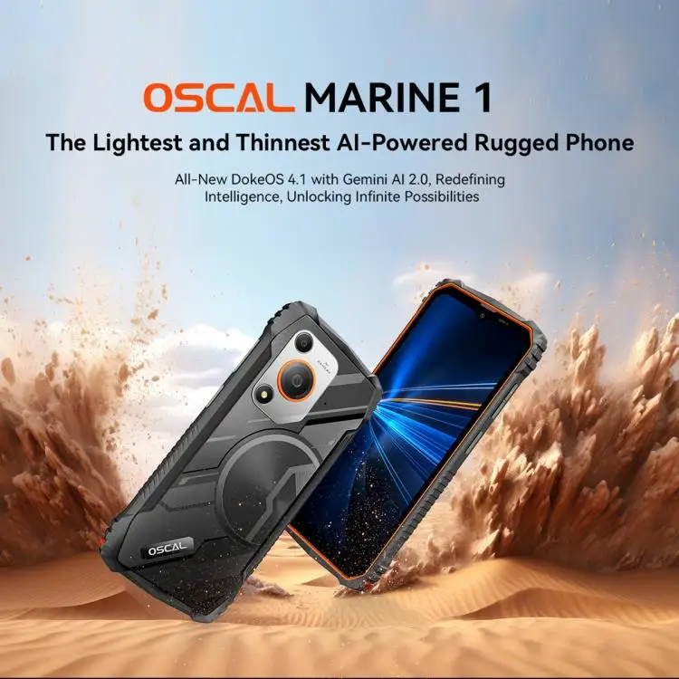 Blackview Oscal MARINE 1 グローバル版 4+128GB Blackview Oscal Marine 1 Rugged Phone - 4GB+128GB, 6.56