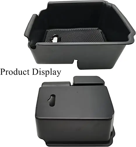 Center Console Organizer Interior Storage Box for 2018-2022 VW Tiguan and 2022VW Taos ABS Insert Armrest Box Storage Accessories