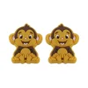 Perle focale singe Jaune moutarde SA119