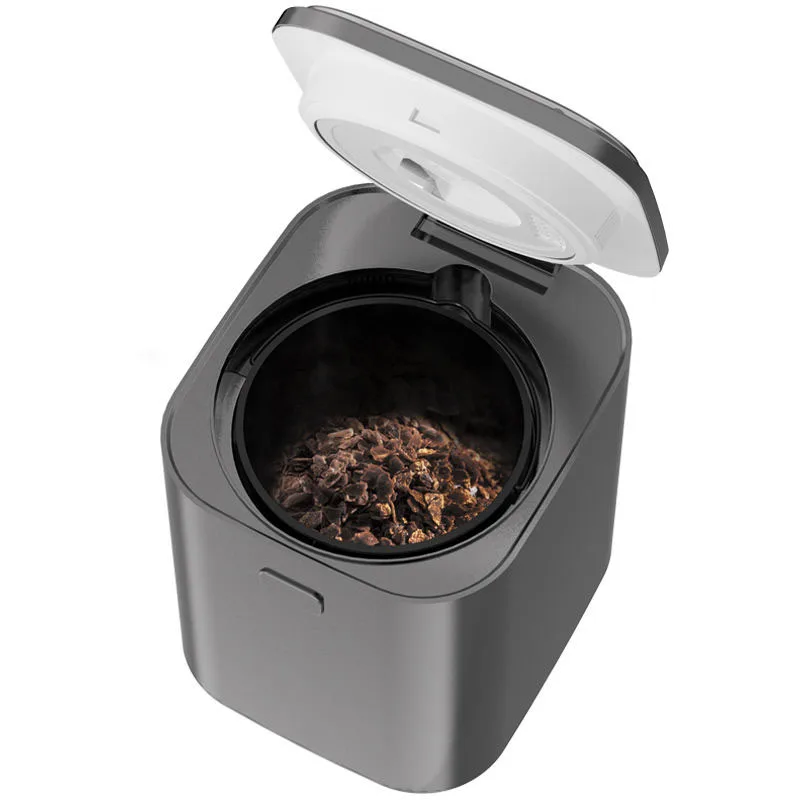 Professional Automatic Kitchen Waste Processor Smart Food Trash Compactor with Odor-Absorbing Filter Lid Lock for Household Use
