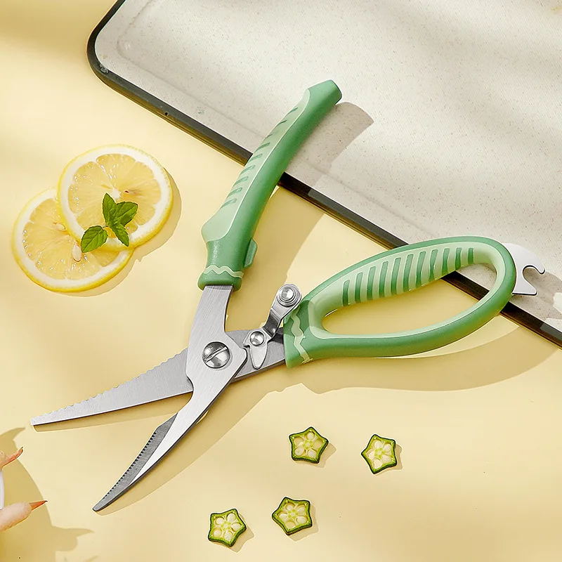 New Arrival Kitchen Essentials Tools Multifunctional Stainless Steel Sharp Chicken Bone Fish Cutter Scissors