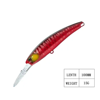 Manufacturer 15g Floating Minnow Lure Bait Hard ABS Artificial Bait for Mackerel and Bass Fishing Printed Condition – Minnow – view 3