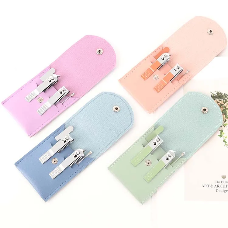 Candy Color 4pcs Nail Cutter Fingernail Clippers Kit Nail Clippers Set
