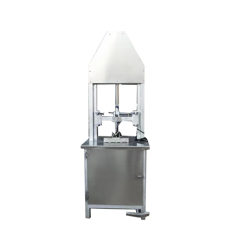 Automatic Sheep Head Cutter Machine Hydraulic Cow Head Halves Splitter Cutter Slaughterhouse Pig Head Splitting Machine
