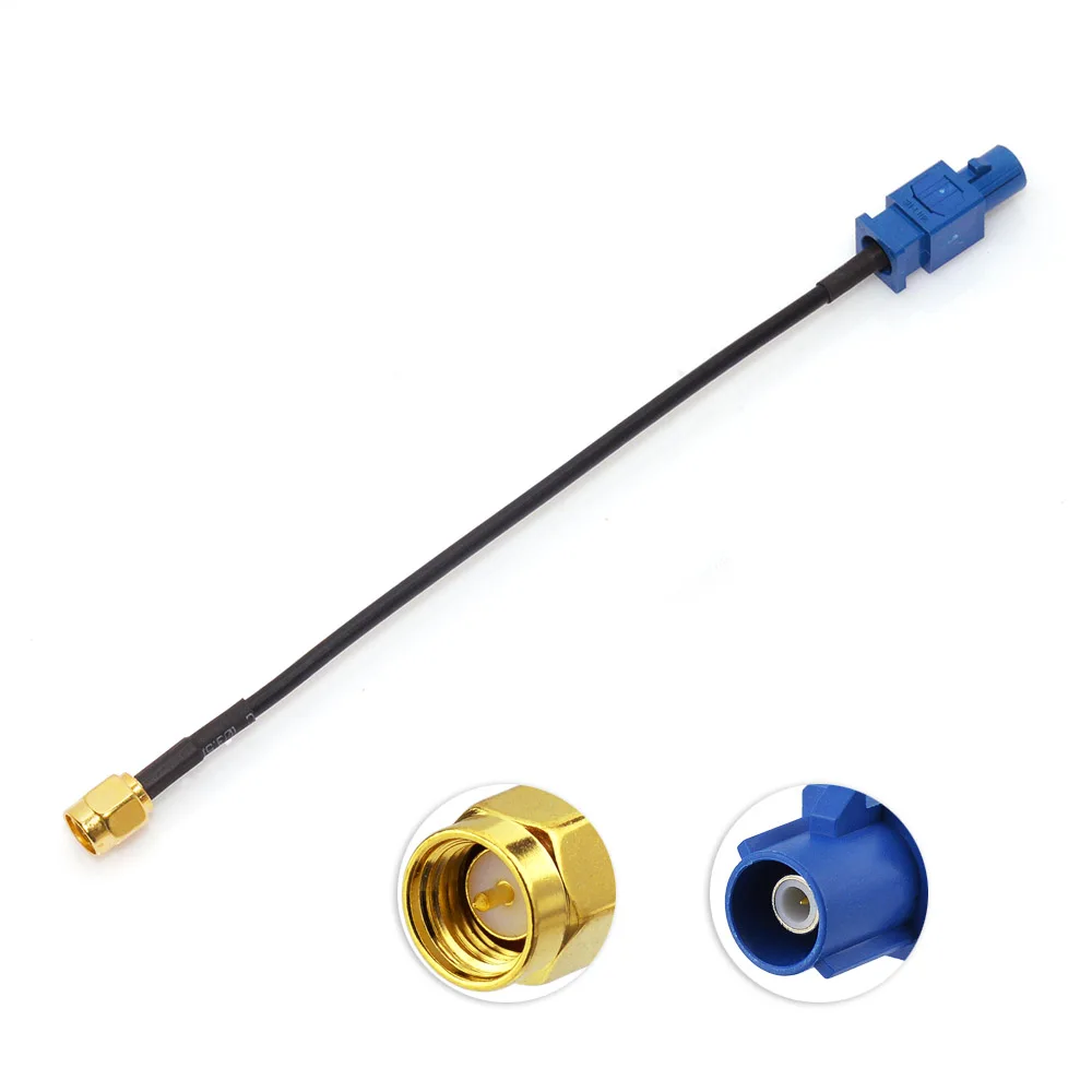 thumbnail image 2 of Bingfu Fakra C To GT5 GPS Navigation Antenna Adapter Cable 15cm For Car Radio 2 of 5
