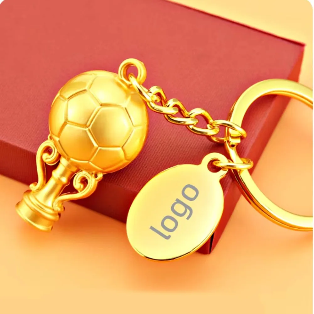 2026 23rd Football for Summer Carnival Trophy Souvenirs Carabiner Keychain Metal Sport Soccer Lightweight Waterproof
