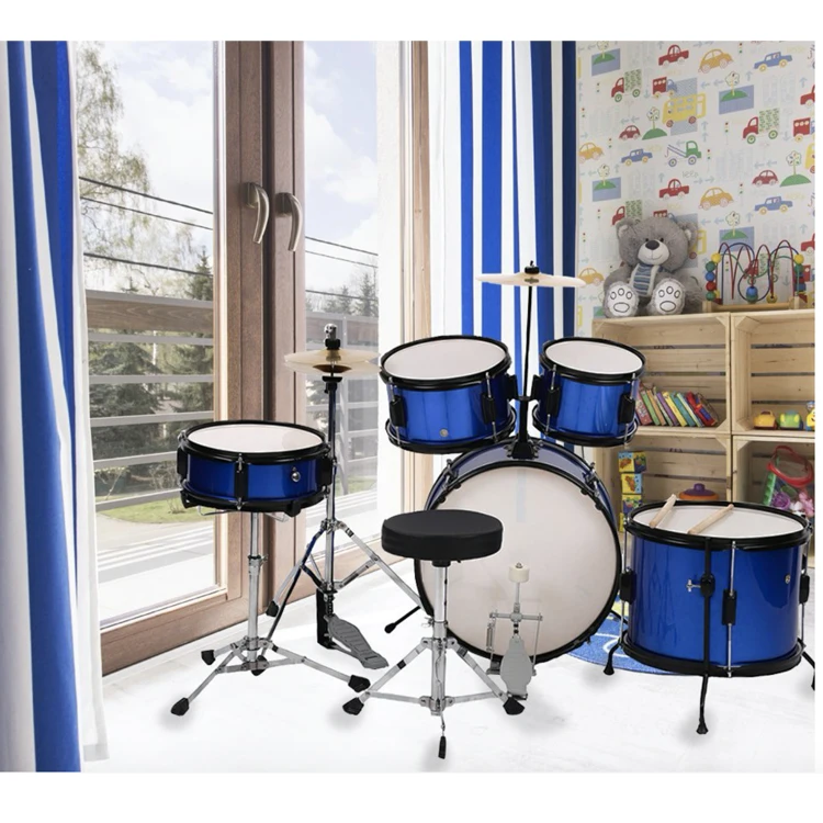 HOTSELL 16" 5 PIECE INSTRUMENTAL MUSIC FULL KIDS DRUM SET for JUNIOR