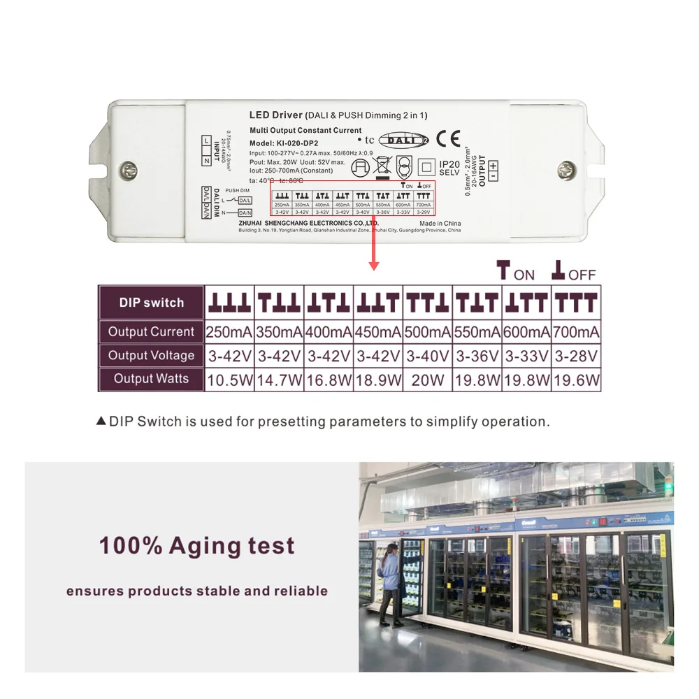 Smart Dimming Led Driver 3 Color Cct 220v 277vac Circuit Led Dali Driver Led Downlight Dali Driver