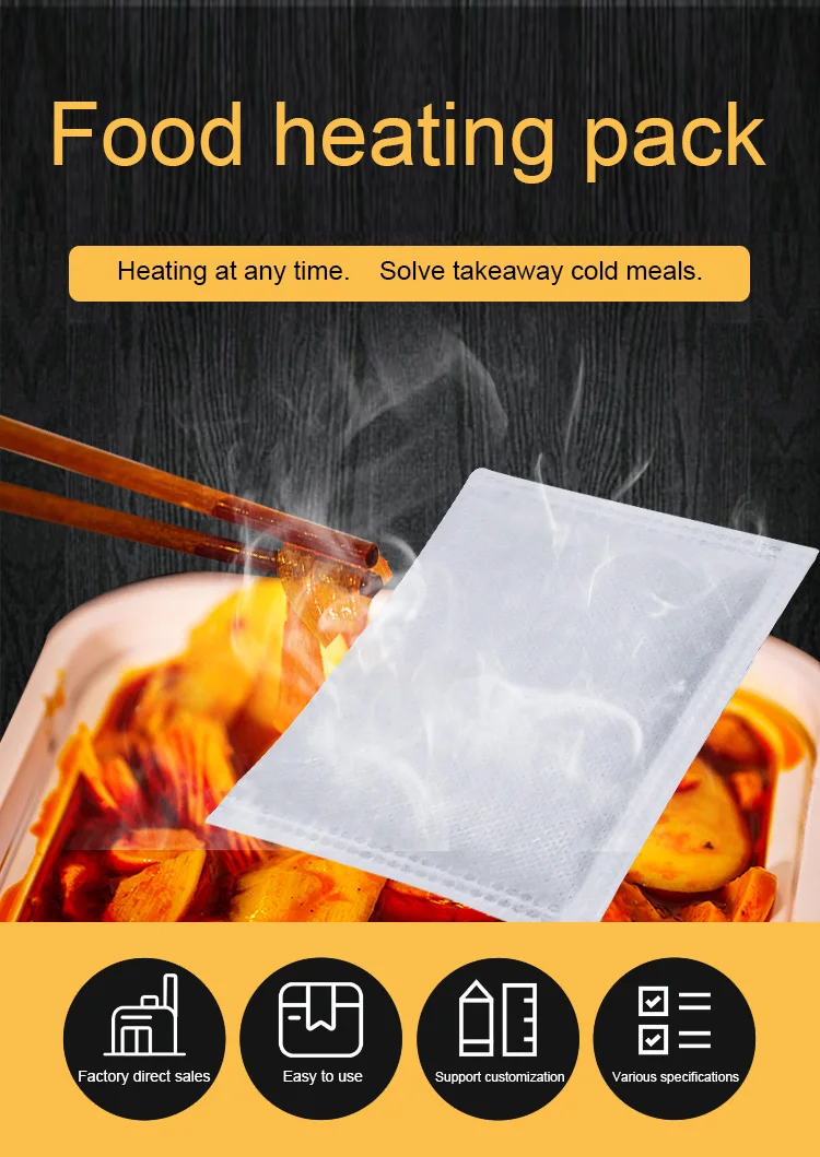 Hot Selling Selfheating Bags For Food Heating Pack To Solve Takeaway Cold Meal Heating Bag For