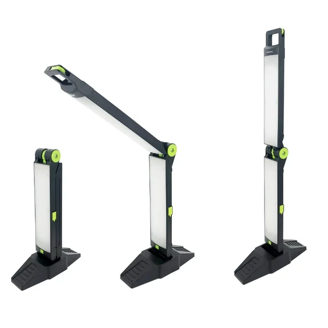 3 in 1 portable folding LED work light rechargeable with standing base used as floor light table lamp and under hood light