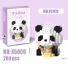 X5008 panda eats cake