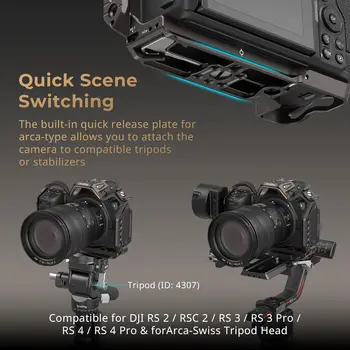 SmallRig Night Eagle Z6III Camera Cage for Nikon Z6 III, Aluminum Alloy Full Cage for Microphone and Light - 4521 detail image