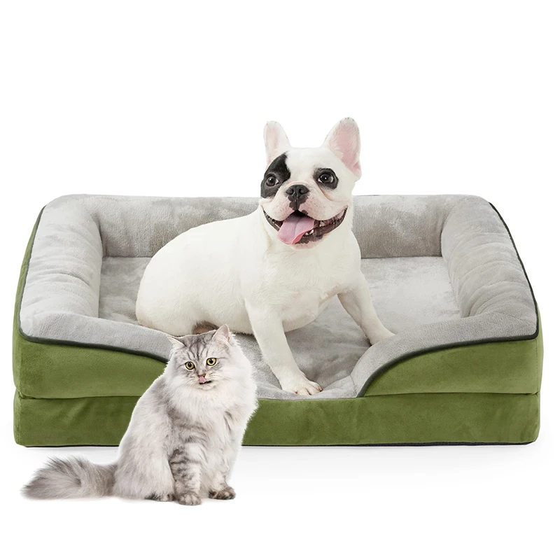 2024 pet supplies cama para perro plush washable luxury memory foam cat couch extra large dog beds orthopedic pet sofa