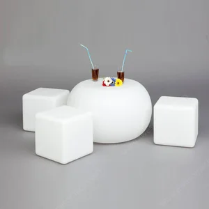 Outdoor Leisure 16 Color Change and Waterproof LED Table Patio Beach Nightclub Furniture Decorative Cocktail for Party