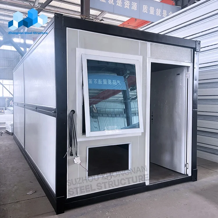 Zhongnan Low Cost 20FT Foldable Modular Luxury Prefab House Flat Pack ...