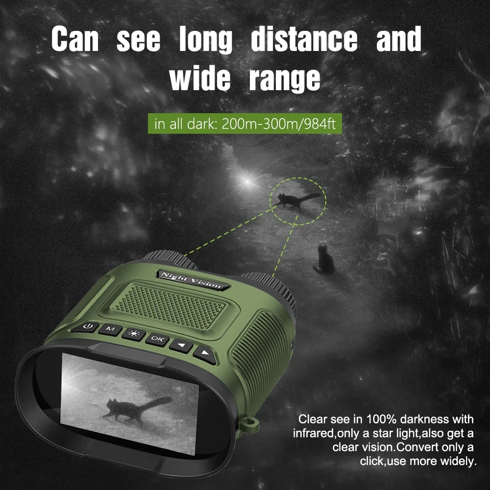 Multi Language Outdoor Hunting Infrared High Power Binoculars Night ...