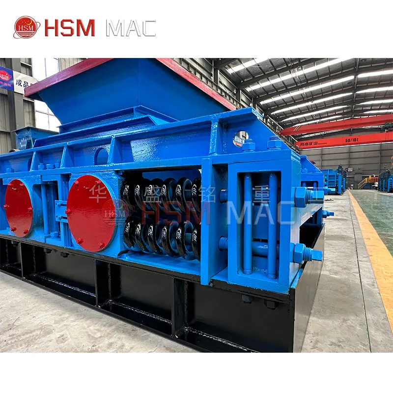 HSM China Factory Price Roller Crusher Discharge Size Adjustable Tooth Roller Crusher for Coal Limestone Gravel