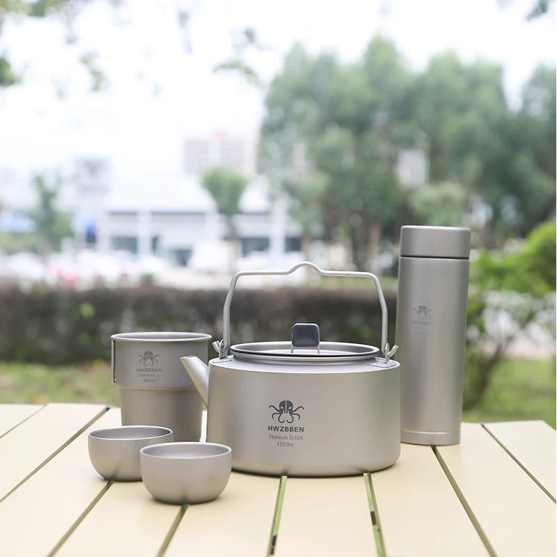 Hwzbben Pure Titanium Outdoor Kettle Lightweight And Durable - Temu