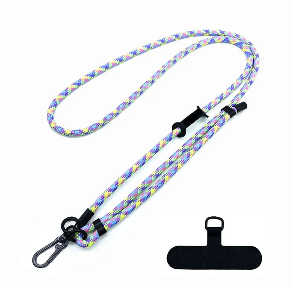 Laudtec SJS004 Accessories Customized Adjuster Adjustable Rope Case 2 In 1 Cell Strap Mobile Chain Phone Lanyard factory