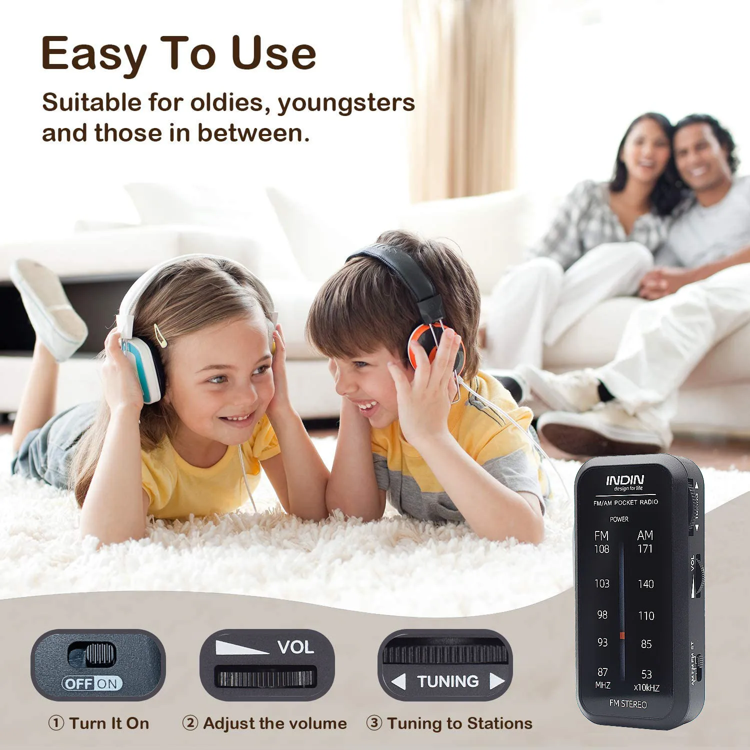 最新の金型ハイテク輸入IC良い音声受信機最小ミニポータブル