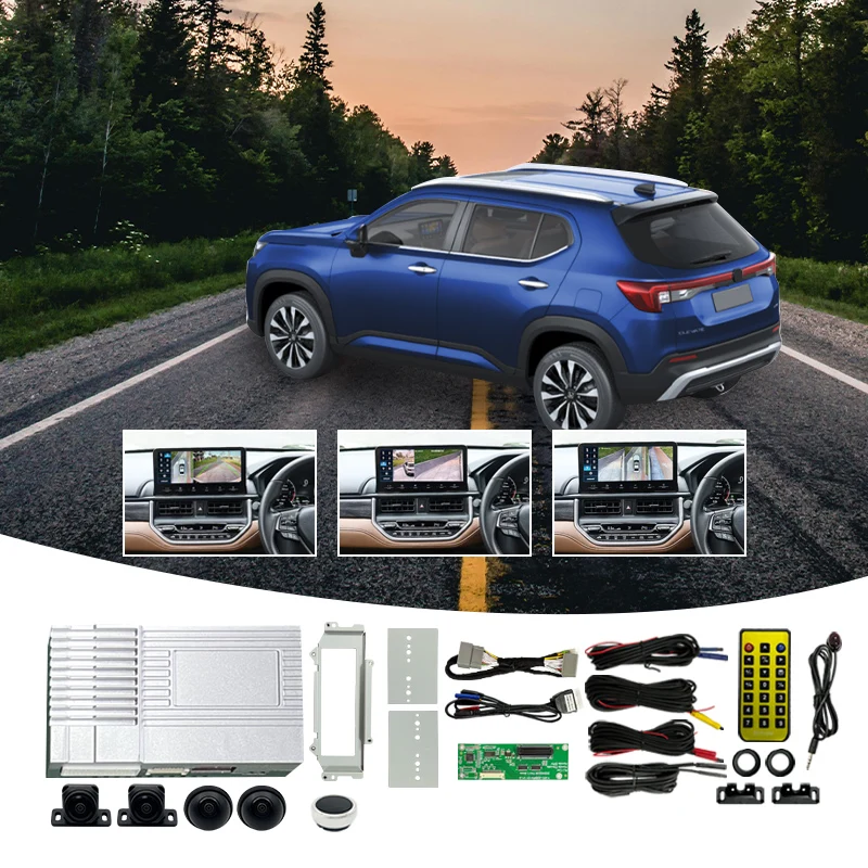 Wemaer Car 360 Degree Panoramic Camera Original Screen Bird View System Dynamic Trajectory Decoder for Honda Elevate