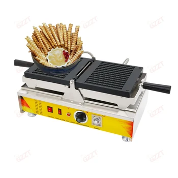 Factory Manufacture Commercial Multifunction 13 Pieces Waffle Stick Machine Lolly Potato Chip Fries Wafer Snack Baking Machine